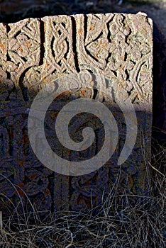 Khachkar at Sevanavank monastery, Armenia.