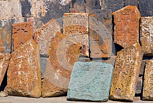 Khachkars stone in Sevanavank is a monastic complex l