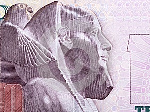 Khafra a portrait from Egyptian Pounds