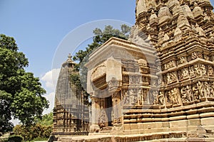 Khajuraho temples, Kamasutra images portrayed in the sculptures on the monuments