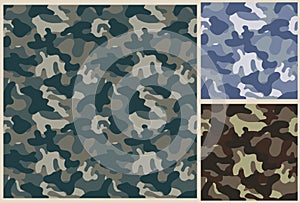 Khaki seamless pattern, camouflage texture