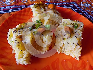 Khaman Dhokla Gujrati Dish from India
