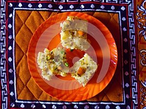 Khaman Dhokla Gujrati Dish from India