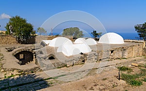 Khan`s bath in the Naryn-Kala fortress. Derbent