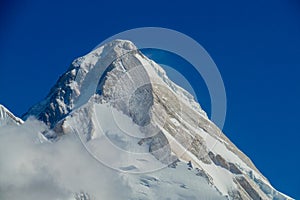 Khan Tengri peak in Tian Shan mountains