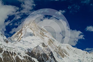 Khan Tengri peak in Tian Shan mountains