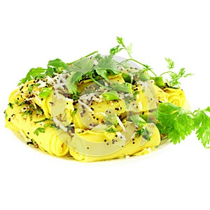 Khandvi Gram Flour Snack traditional Indian food