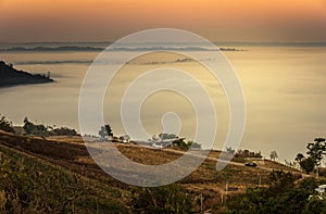 Sea of mist in the morning at Khao Kho,Phetchabun Province,northern Thailand.