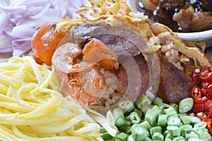 Khao Kluk Kapi or Thai Fried Rice with Shrimp Paste