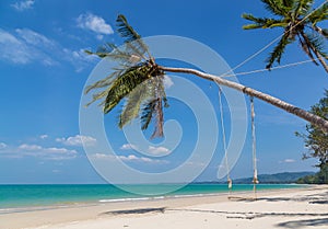 Khao Lak sand beach Thailand Panorama photo