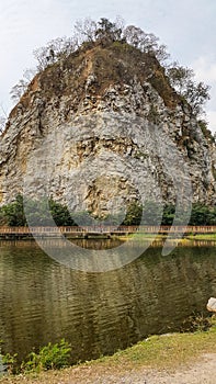 Khao Ngu Rock Park natural tourist attraction originally a rock blast source