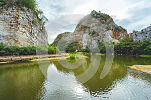 Khao Ngu Stone Park in Ratchaburi province, Thailand