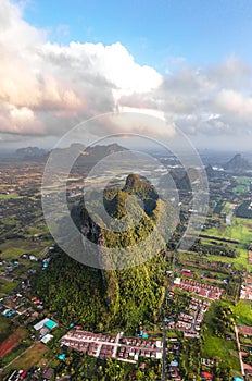 Khao Ok Thalu Khuha Sawan mountain in Phattalung, Thailand