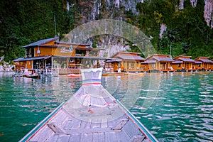 Khao Sok national park Cheow Lan Dam, Ratchaprapha Dam at Suratthani, Thailand on vacation