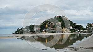 Khao Takiab temple on Khao Takiab mountain also known as Monkey mountain or Chopstick mountain, Hua Hin, Prachuap Khiri