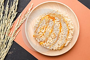 Khao Tan, Nang Led, Rice Cracker is thai snack