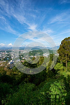 Khao Toh Sae Viewpoint on the Highest Hill in Phuket, Thailand.