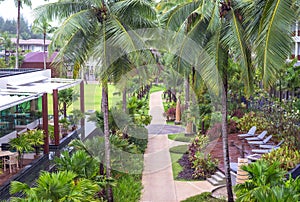 KHAOLAK, THAILAND - OCT 31 : Architecture exterior with walkway