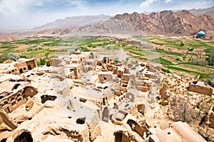 Kharanaq - deserted mud-brick village, Iran photo