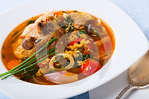 Kharcho - traditional dish of Georgian cuisine