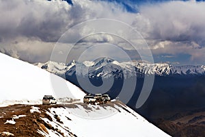 Khardung La Pass in the Indian Himalaya, Ladakh photo