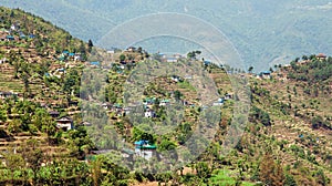 Kharikhola village, Nepalese Himalayas mountains