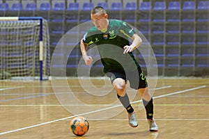 The futsal match of Ukrainian ExtraLeague Viva Cup Monolit vs Donbass Energo Trading