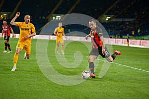 Ismaily Goncalves defender of Shakhtar Donetsk drives the ball during the Ukraine premier League