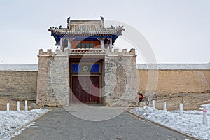 The Erdene Zuu Monastery main gate