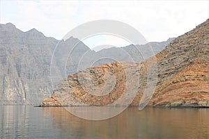 Fjords of Khasab Bay, Oman photo