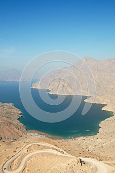 Khasab beach in Oman photo