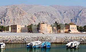 Khasab Fort in Musandam governorate of Oman photo