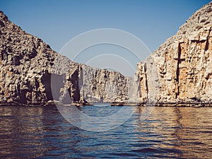 Khasab. Oman Fjords. View from the boat