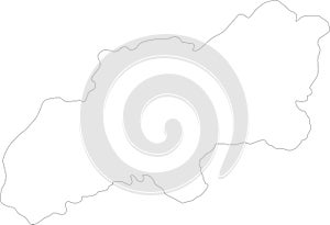 Khatlon Tajikistan outline map