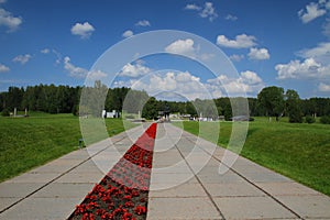 Khatyn memorial complex in Belarus