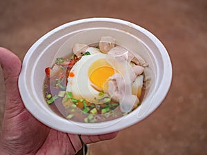 `Khaw perp ` the Famous noodle local Food in Sukhothai City