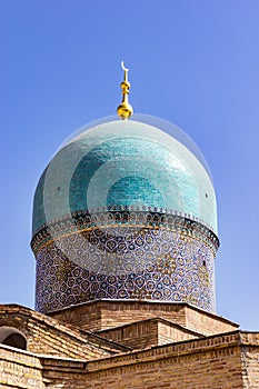 Khazrat-Imam dome close-up in Tashkent, Uzbekistan