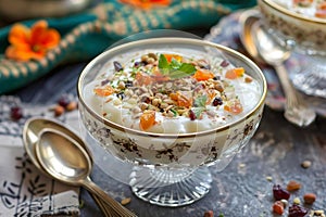 kheer payasam, dessert for eid al-fit festival celabration , Generative AI