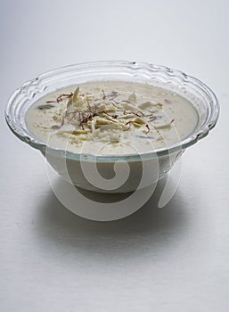 Kheer or rice pudding or dessert