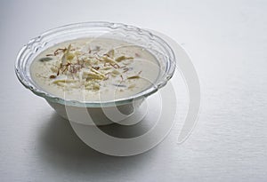 Kheer or rice pudding or dessert