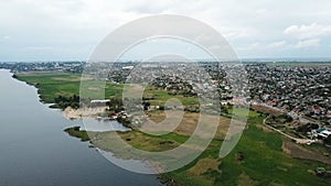 Kherson. City on south of Ukraine. Top view