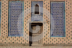 Detail. Tosh Hovli palace courtyard. Itchan Kala. Khiva. Uzbekistan photo