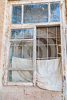 An old window on a home in Khiva photo