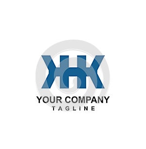 KHK, HKK, HK, HIK, MK initials geometric logo and vector icon