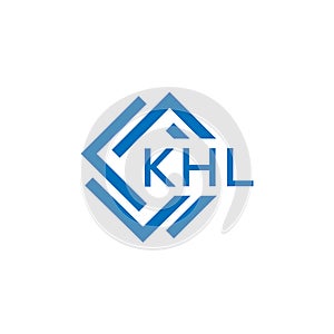 KHL letter logo design on white background. KHL creative circle letter logo concept. KHL letter design.KHL letter logo design on