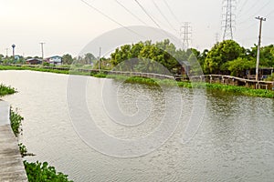 Khlong Preng river in Chachoengsao Thailand