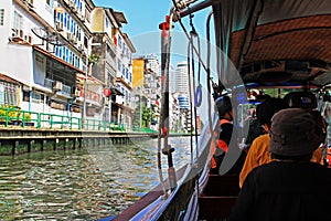 Saen Saep Canal And Express Boat, Bangkok, Thailand