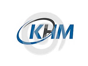 KHM letter creative modern elegant logo design