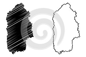 Khmelnytskyi Oblast map vector