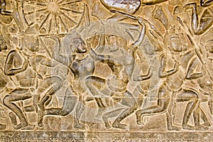 Khmer Battle frieze, Angkor Wat